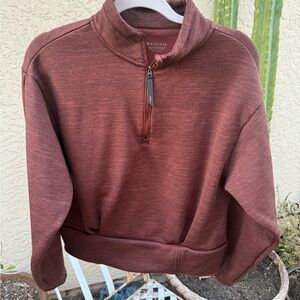 Athleta Women's Zip Up Jacket in Rich Brown